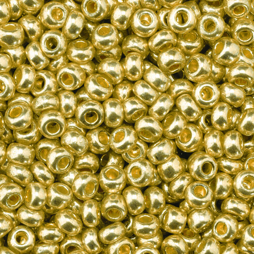 Indianerperlen metallic  gold 17 g
