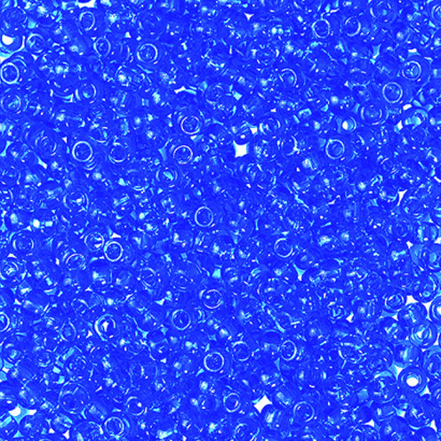 Indianerperlen transparent  blau 17 g