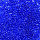 Indianerperlen transparent  royalblau 17 g
