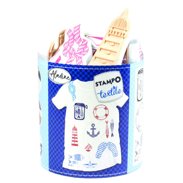 IZINK Pigment Textile, Stempel / - kissen Navy  15 + 1 Stk.