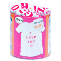 IZINK Pigment Textile, Stempel / - kissen Alphabet 1  45...