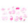 IZINK Pigment Textile, Stempel / - kissen Einh&ouml;rner  20 + 1 Stk.