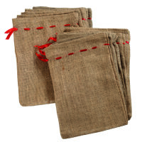 Jutesack mit Zugkordel 33 x 24 cm