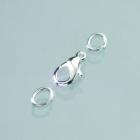 Karabiner  versilbert 10 St.