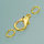 Karabiner, mit &Ouml;sen, goldfarbig, 2 St.