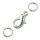 Karabiner, mit &Ouml;sen, versilbert, 2 St.