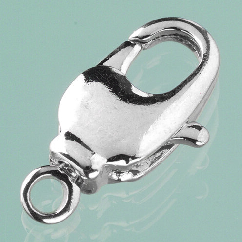 Karabiner, drehbar  versilbert