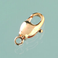 Karabiner, drehbar  goldfarbig