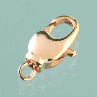 Karabiner, drehbar  goldfarbig 10 St.