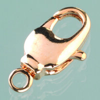 Karabiner, drehbar  goldfarbig