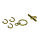 Knebelverschluss  gold, 1 Stk.