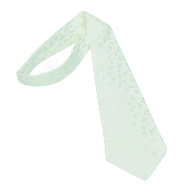 Krawatte Seide, Jacquard Klecks, naturwei&szlig;, 16,5M/M