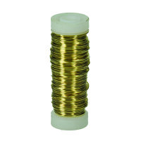 Kupferdraht  Messing / gold 25 m &oslash; 050 mm