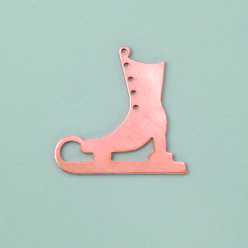 Kupferplatine Schlittschuh