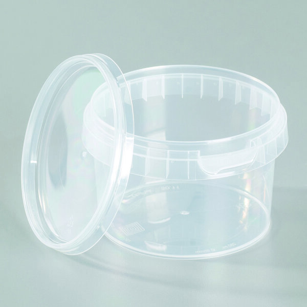 Leerdose (PP), 280 ml, transparent, inkl. Deckel