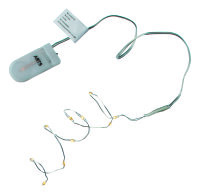 Lichterkette LED, warmes Licht - inkl. Batterie, silber,...