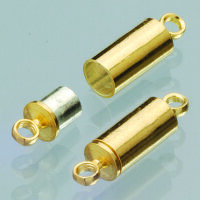 Magnetschlie&szlig;en, H&uuml;lse, goldfarbig, 2 Stk.