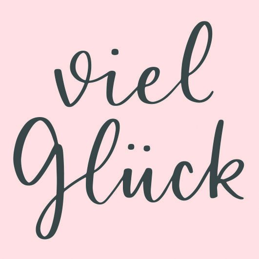 May&Berry Stempel viel Gl&uuml;ck nude
