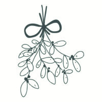 May&Berry Stempel Mistelzweig wei&szlig;