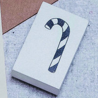 May&Berry Stempel Zuckerstange wei&szlig;