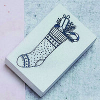 May&Berry Stempel Weihnachtsstrumpf wei&szlig;
