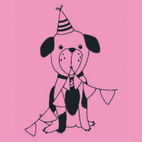 May&Berry Stempel Hund rosa