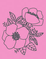 May&Berry Stempel Bl&uuml;ten rosa