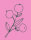 May&Berry Stempel Beerenzweig rosa