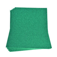 Moosgummiplatte Glitter  t&uuml;rkis 200 x 300 x 2 mm