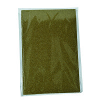Moosgummiplatte Glitter  gold 200 x 300 x 2 mm