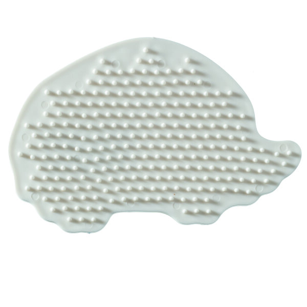 NABBI&reg; BioBeads Legeplatte, Igel, wei&szlig; 12 x 8 cm