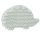 NABBI&reg; BioBeads Legeplatte, Igel, wei&szlig; 12 x 8 cm