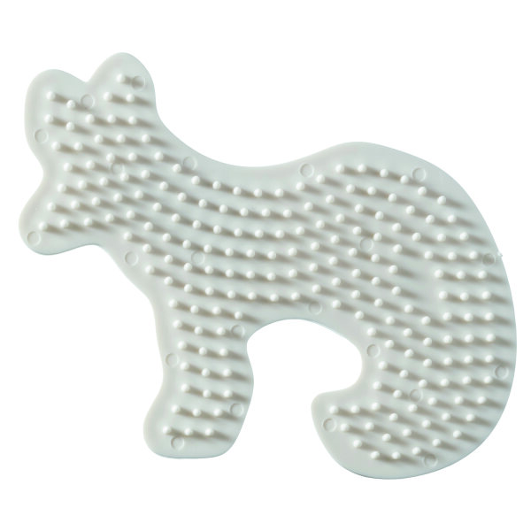 NABBI&reg; BioBeads Legeplatte, Fuchs, wei&szlig; 11 x 9 cm