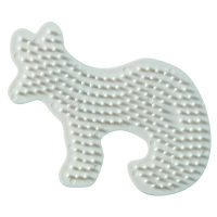 NABBI&reg; BioBeads Legeplatte, Fuchs, wei&szlig; 11 x 9 cm