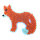 NABBI&reg; BioBeads Legeplatte, Fuchs, wei&szlig; 11 x 9 cm