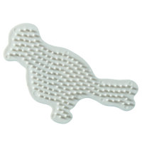 NABBI&reg; BioBeads Legeplatte, Vogel, wei&szlig; 12 x 9 cm
