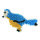 NABBI&reg; BioBeads Legeplatte, Vogel, wei&szlig; 12 x 9 cm