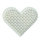 NABBI&reg; BioBeads Legeplatte, Herz, wei&szlig;   8 cm