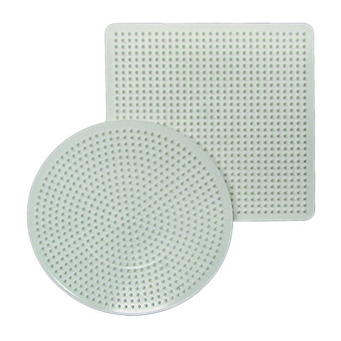 NABBI&reg; Legeplatte Mix Kreis / Quadrat wei&szlig; 2 Stk.