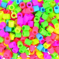 NABBI&reg;Jumbo Beads B&uuml;gelperlen  Pastell Mix 600 Stk.
