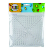 NABBI&reg;Jumbo Beads Legeplatte  transparent, 2 Stk.