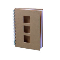 Notizbuch Quadrate braun 60 Blatt/70 g/m&sup2;