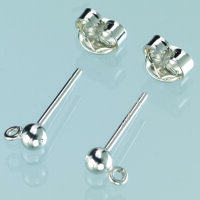 Ohrstecker, Kugel/&Ouml;se 925 / 2 - teilig, 925er...