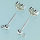 Ohrstecker, Kugel/&Ouml;se 925 / 2 - teilig, 925er Silber, 2 Stk.