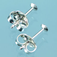 Ohrstecker, Kopf 925 / 2 - teilig, 925er Silber, 2 Stk.