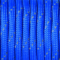 Paracord, reflektierend, blau 4 mm x 50 m