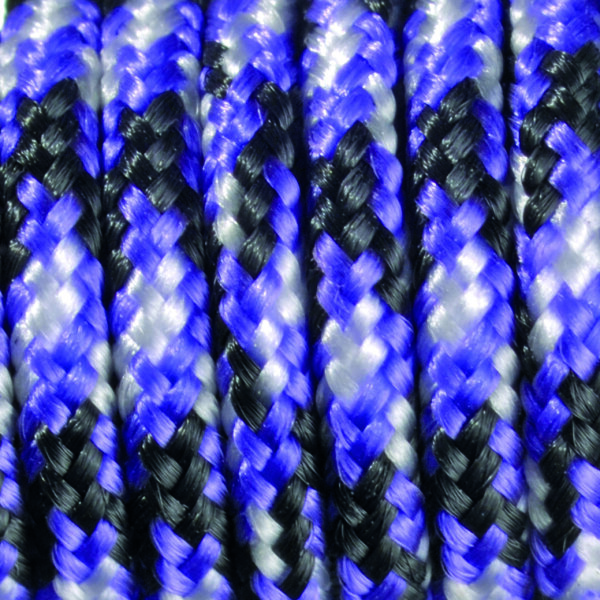 Paracord Farbmix schwarz lila wei&szlig; 1 Stk.