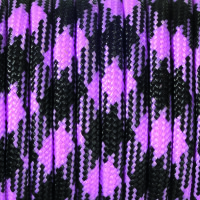 Paracord, Farbmix, rosa pink schwarz, 1 Stk.