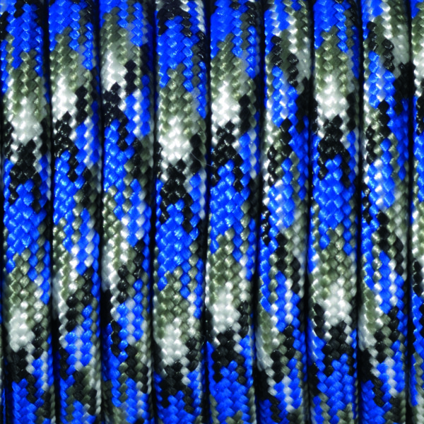Paracord Farbmix blau 4 mm x 50 m