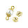 Perlkappen  goldfarbig, 30 Stk.